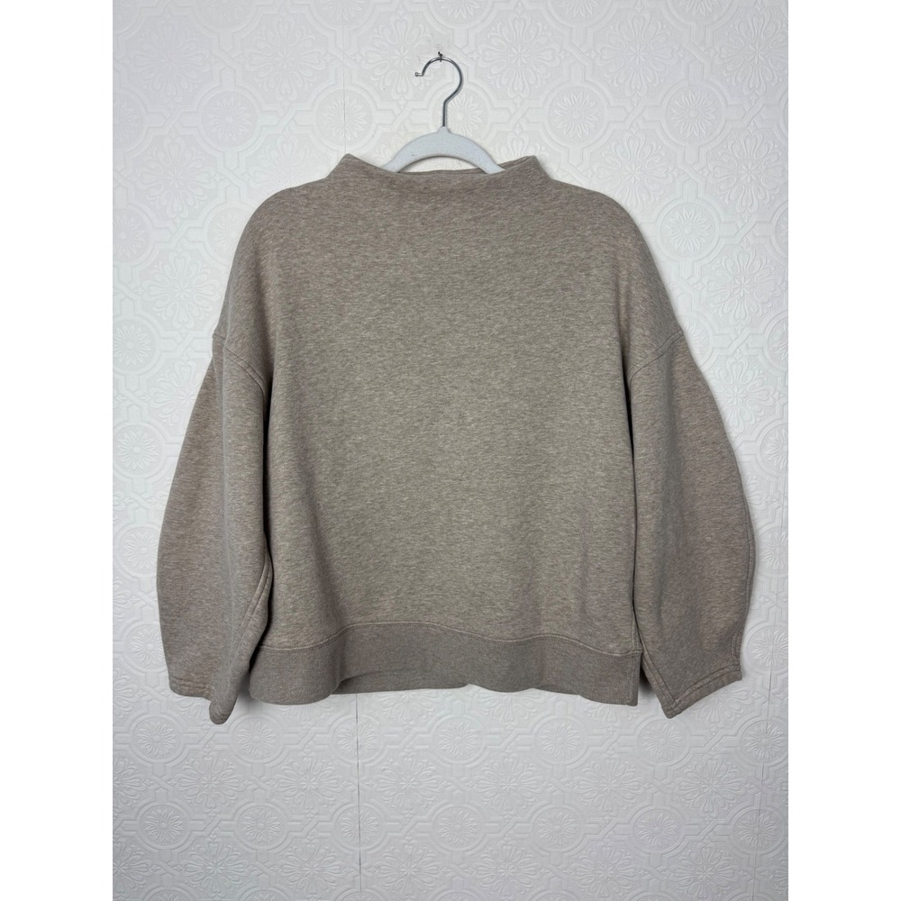 Abercrombie & Fitch Soft AF Collection Mock Neck Sweatshirt Tan Heather Medium